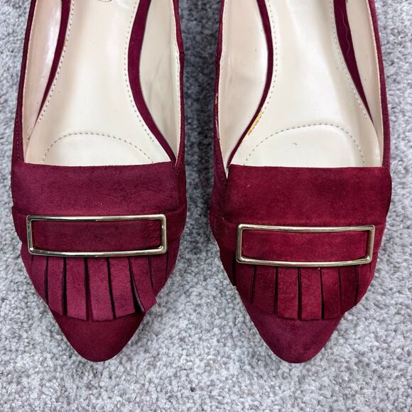 Beautiful Jones New York Suede Maroon Steff Loafer size 9 - Picture 2 of 7